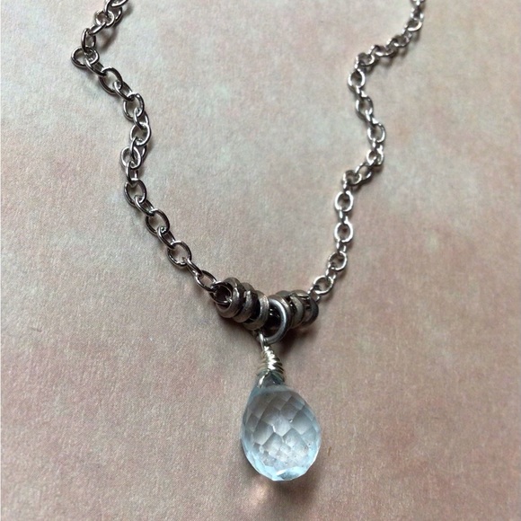 Aquamarine Sundance Charm Necklace - Picture 9 of 10